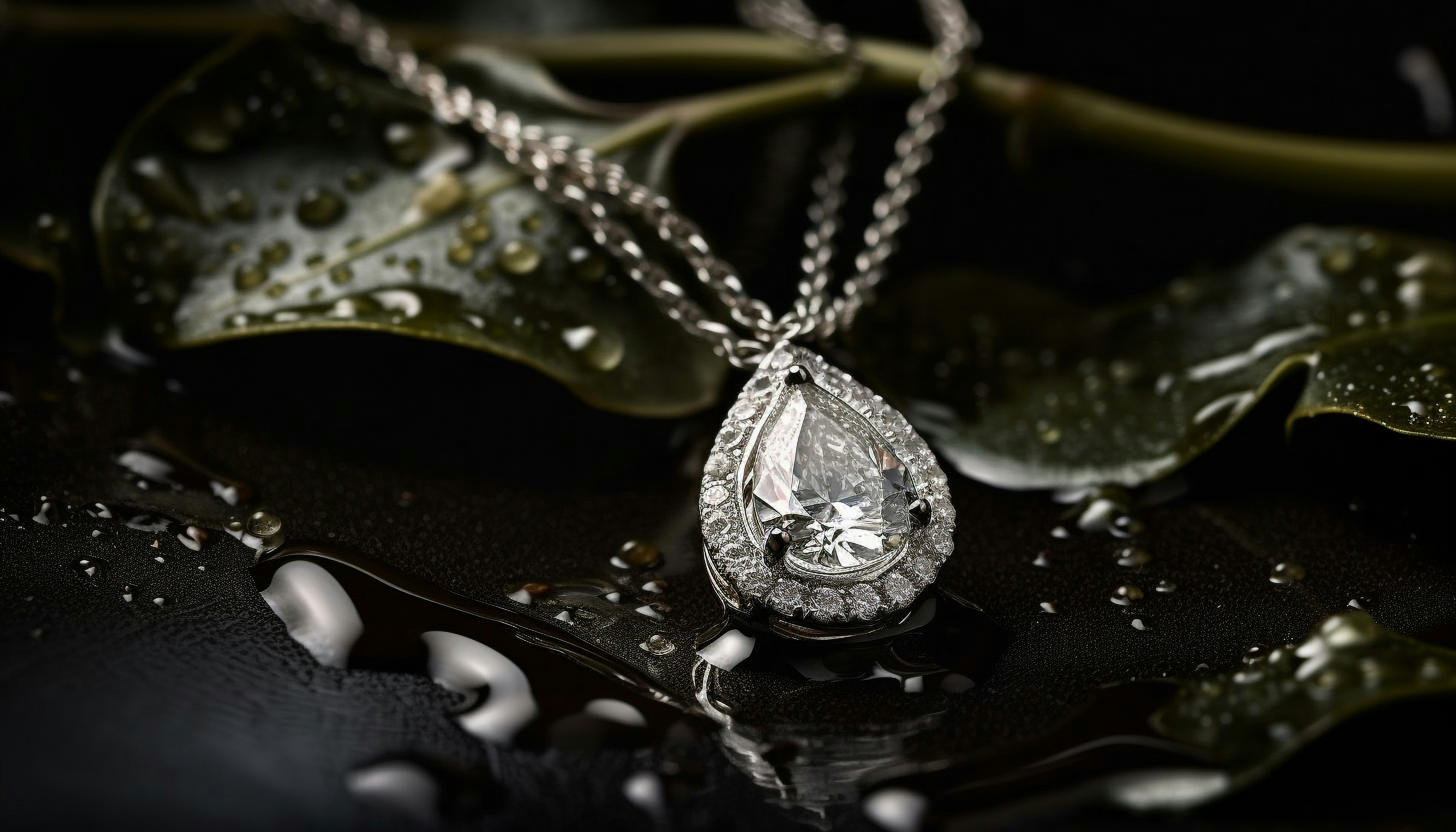 Premium lab grown diamond pendants featuring HPHT and CVD diamonds in fancy shapes and fancy colours